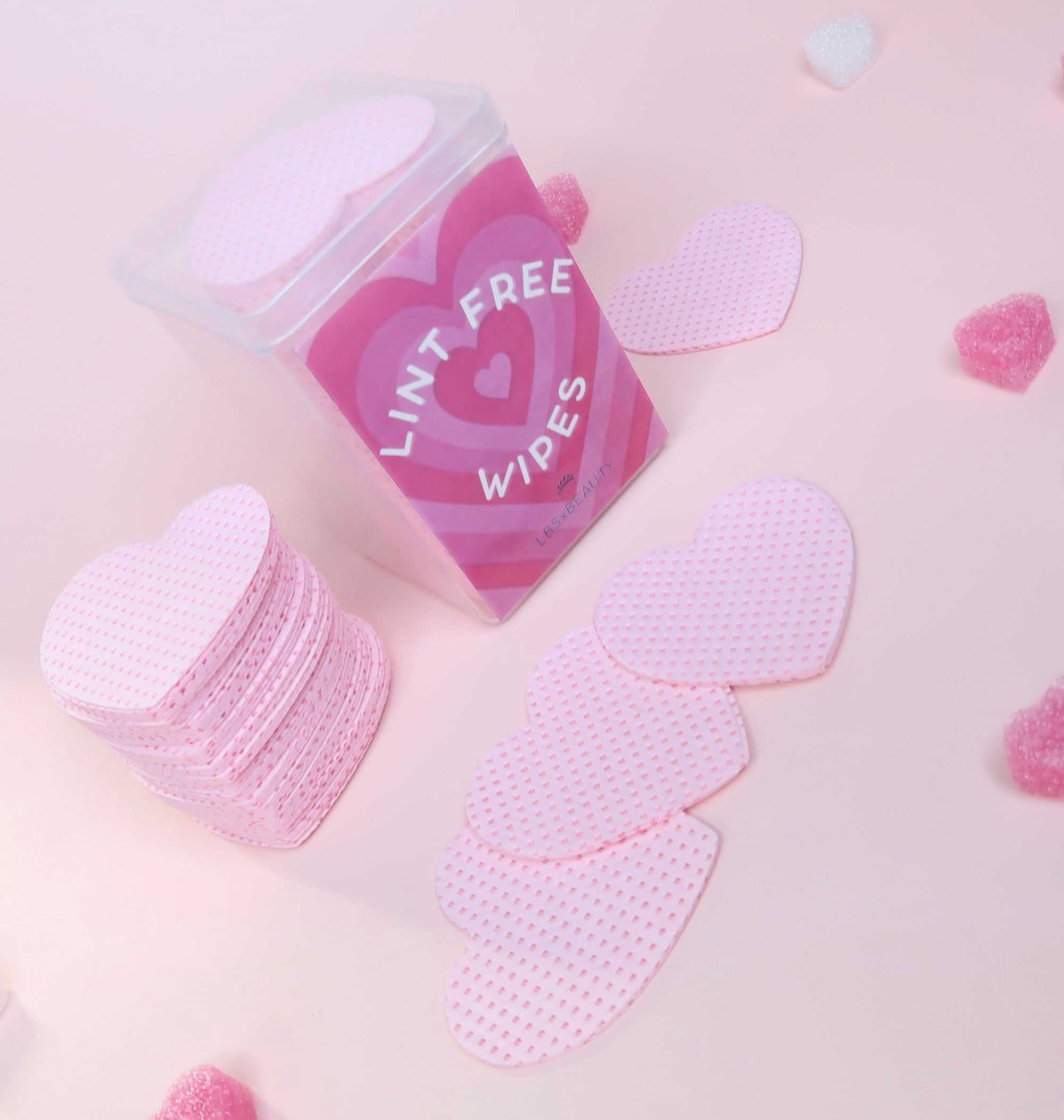 Heart Lint Free Wipes x 200 Pack